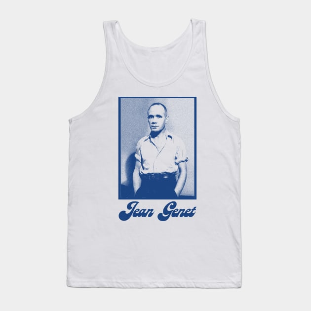 Jean Genet / Retro Fan Artwork Tank Top by DankFutura